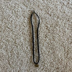 Black Choker with Black Golden Locket